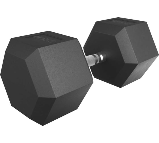 Гантель UNIXFIT гексагональная, обрезиненная, 47.5 кг DBHEX47_5