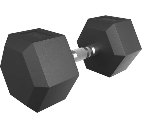 Гантель UNIXFIT гексагональная, обрезиненная, 25 кг DBHEX25