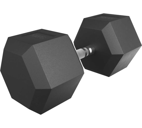 Гантель UNIXFIT гексагональная, обрезиненная, 50 кг DBHEX50