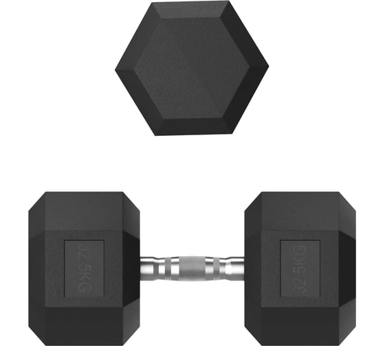 Гантель UNIXFIT гексагональная, обрезиненная, 32.5 кг DBHEX32_5