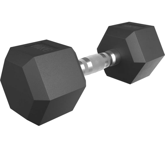 Гантель UNIXFIT гексагональная, обрезиненная, 10 кг DBHEX10