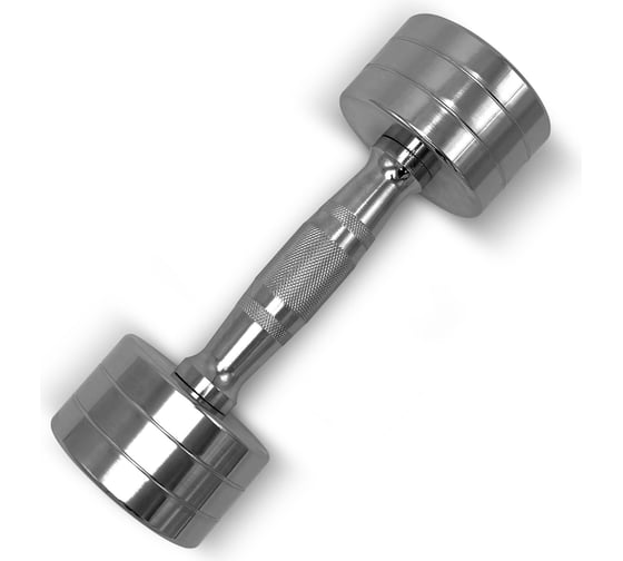 Гантель UNIXFIT PRO круглая, хромированная, 4 кг DBRND4PCE