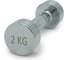 Гантель UNIXFIT PRO круглая, хромированная, 2 кг DBRND2PCE 1