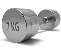 Гантель UNIXFIT PRO круглая, хромированная, 7 кг DBRND7PCE