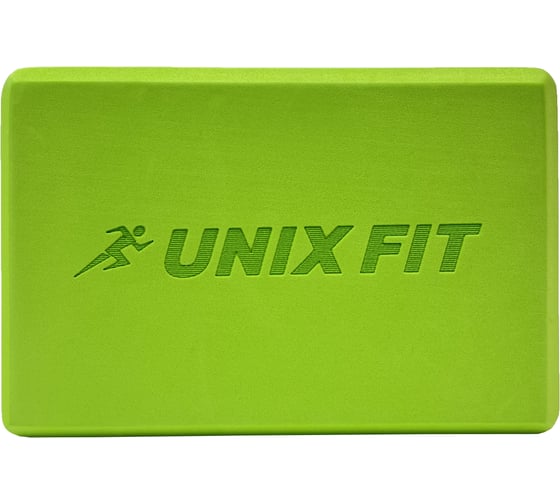 Блок для йоги и фитнеса UNIXFIT 200 г, 23x15x7 см, зеленый YBU200GGN 1