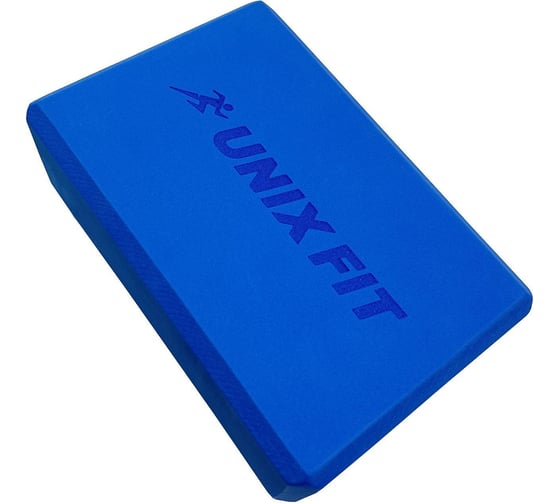 Блок для йоги и фитнеса UNIXFIT 200 г, 23x15x7 см, голубой YBU200GBE