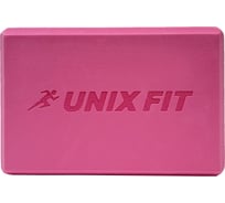 Блок для йоги и фитнеса UNIXFIT 200 г, 23x15x7 см, розовый YBU200GPK
