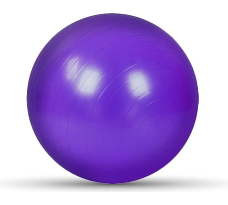 Фитбол с насосом UNIXFIT антивзрыв, 65 см, фиолетовый FBU65CMPR