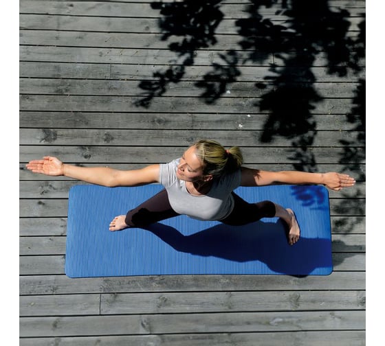 Гимнастический мат SISSEL Gym Mat 15 мм, 180x60x1,5 см, синий SI 200.001.5 00-00-00