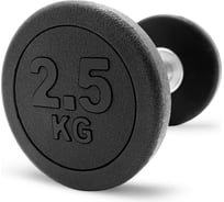 Гантель UNIXFIT PRO круглая обрезиненная 2,5 кг DBRND2_5PBK