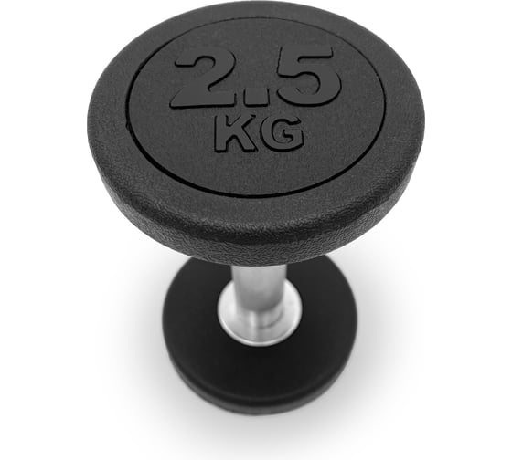 Гантель UNIXFIT PRO круглая обрезиненная 2,5 кг DBRND2_5PBK