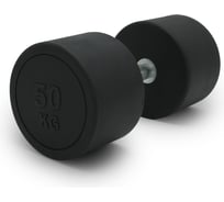 Гантель UNIXFIT PRO круглая обрезиненная 50 кг DBRND50PBK