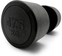 Гантель UNIXFIT PRO круглая обрезиненная 47,5 кг DBRND47_5PBK