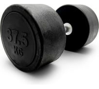 Гантель UNIXFIT PRO круглая обрезиненная 37,5 кг DBRND37_5PBK
