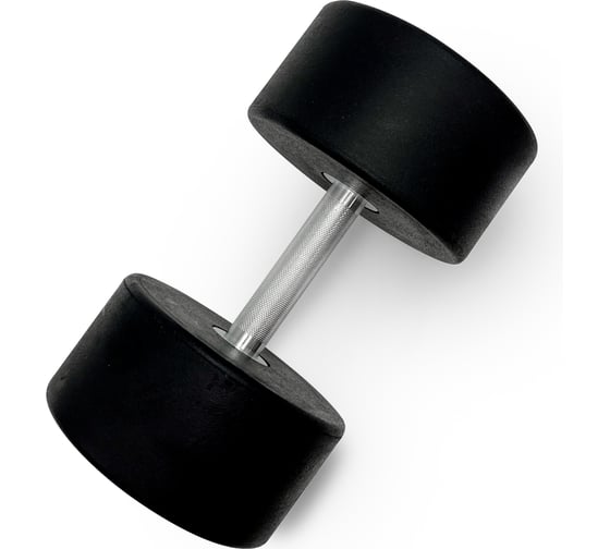 Гантель UNIXFIT PRO круглая обрезиненная 37,5 кг DBRND37_5PBK
