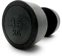 Гантель UNIXFIT PRO круглая обрезиненная 35 кг DBRND35PBK