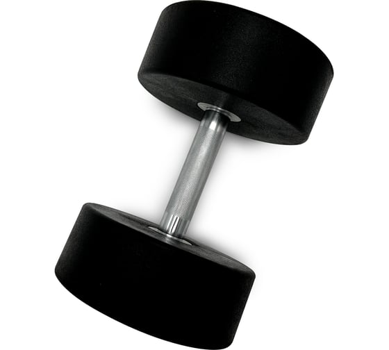 Гантель UNIXFIT PRO круглая обрезиненная 27,5 кг DBRND27_5PBK