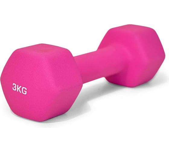 Гантель UNIXFIT неопреновая 3 кг Pink DBNEO3PK 1