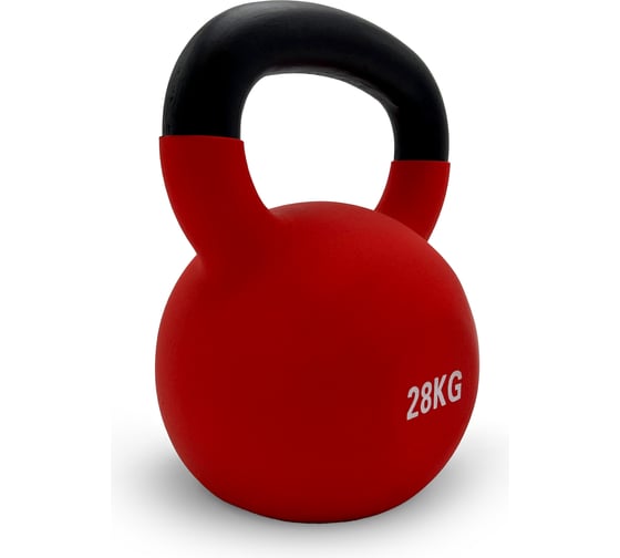 Гиря виниловая UNIXFIT 28 кг Red KBVIN28RD