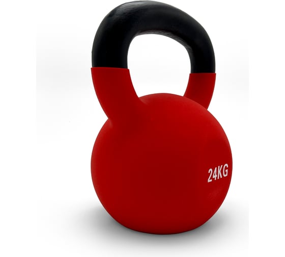Гиря виниловая UNIXFIT 24 кг Red KBVIN24RD