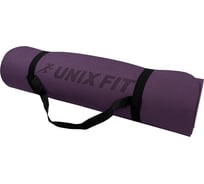 Коврик для йоги и фитнеса UNIXFIT двусторонний, 180x61x0,6 см, двуцветный, фиолетовый YMU6MMVT
