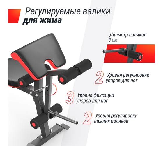 Скамья силовая универсальная UNIXFIT BENCH 160 BSBN160