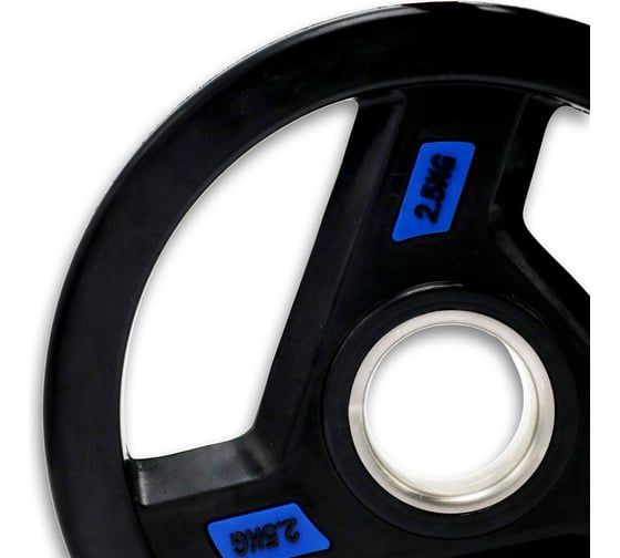 Диск обрезиненный c хватом UNIXFIT PRO 2,5 кг, 51 мм DG2_5RUBPBL