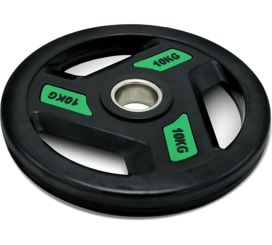 Диск обрезиненный c хватом UNIXFIT PRO 10 кг, 51 мм DG10RUBPGR