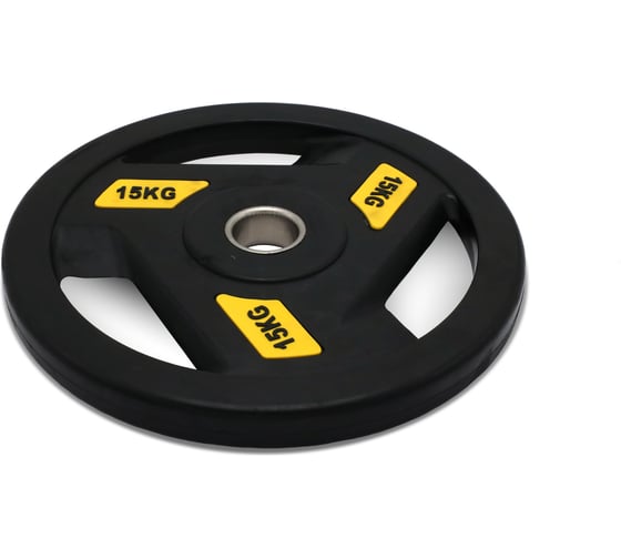 Диск обрезиненный c хватом UNIXFIT PRO 15 кг, 51 мм DG15RUBPYL