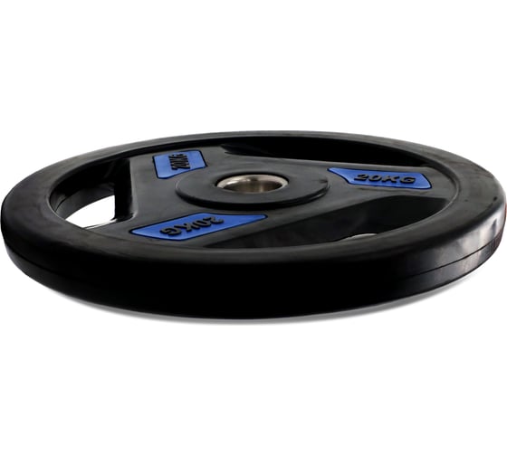 Диск обрезиненный c хватом UNIXFIT PRO 20 кг, 51 мм DG20RUBPBL