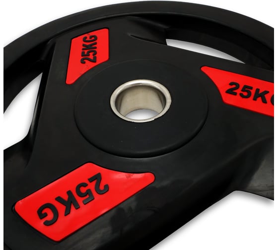 Диск обрезиненный c хватом UNIXFIT PRO 25 кг, 51 мм DG25RUBPRD