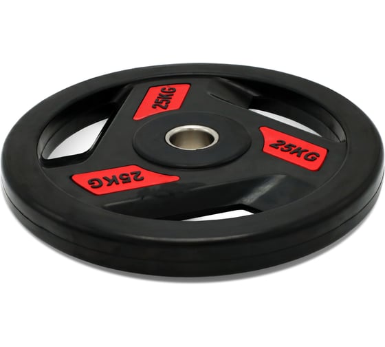 Диск обрезиненный c хватом UNIXFIT PRO 25 кг, 51 мм DG25RUBPRD