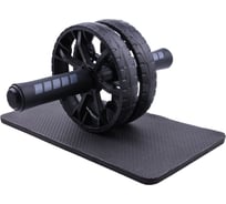Ролик для пресса с ковриком под колени UNIXFIT D15,5 см, черный PSRLBLBL