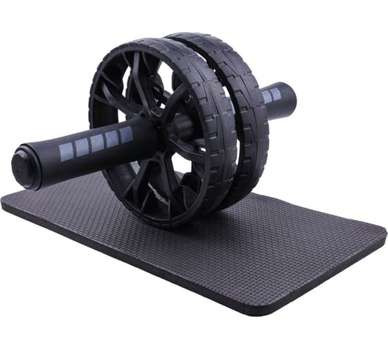 Ролик для пресса с ковриком под колени UNIXFIT D15,5 см, черный PSRLBLBL 1