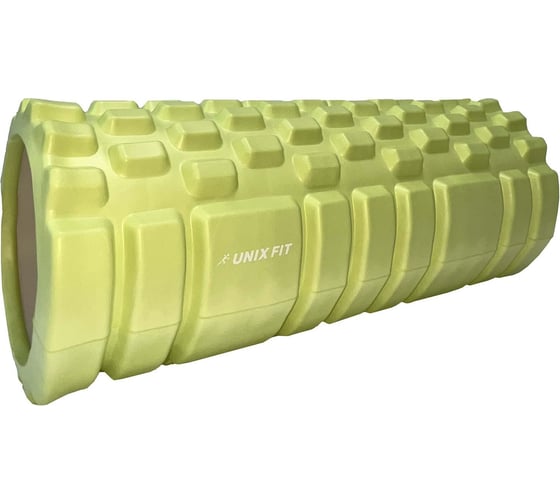 Ролик массажный для йоги и фитнеса UNIXFIT 45 см, зеленый FRU45CMGN