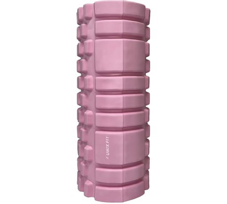 Ролик массажный для йоги и фитнеса UNIXFIT 45 см, розовый FRU45CMPK