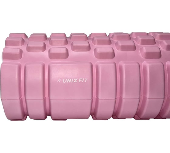 Ролик массажный для йоги и фитнеса UNIXFIT 45 см, розовый FRU45CMPK