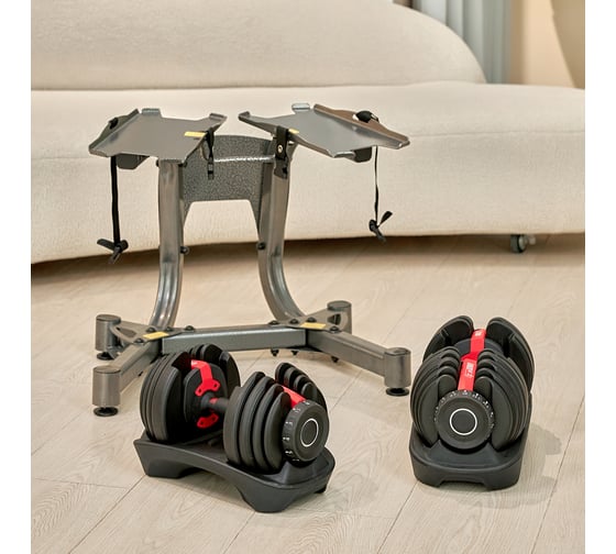 Стойка для гантелей UNIXFIT 16 кг / 24 кг / 40 кг DBRKU1640GY