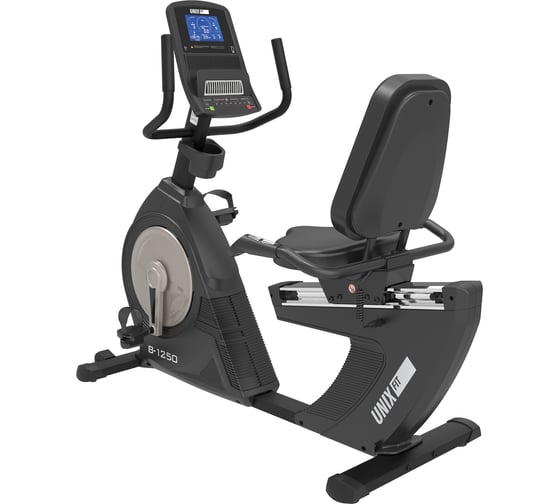 Горизонтальный велотренажер UNIXFIT B-1250 PRO 7" LCD RBB1250LCD7