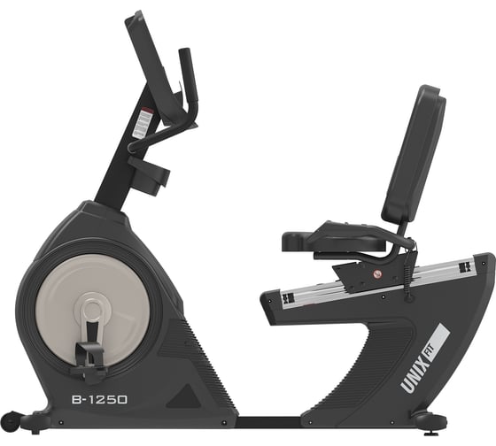 Горизонтальный велотренажер UNIXFIT B-1250 PRO 7" LCD RBB1250LCD7