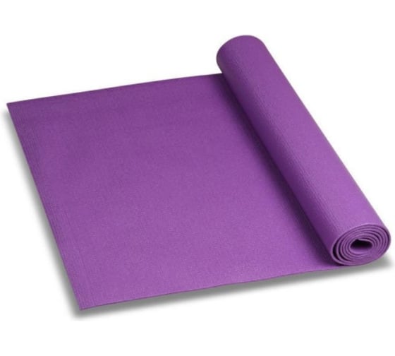Коврик для йоги и фитнеса INDIGO PVC 173х61х0.3 см YG03 фиолетовый