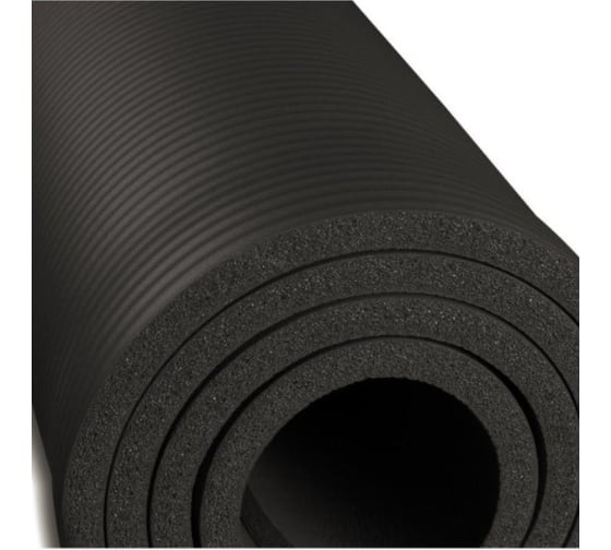 Коврик для йоги и фитнеса INDIGO NBR 173х61х1.2 см IN229 черный