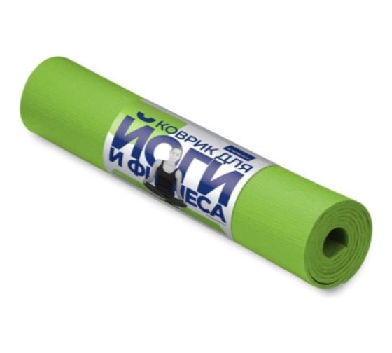 Коврик для йоги и фитнеса INDIGO PVC 173х61х0.3 см YG03 зеленый