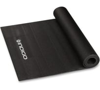 Коврик для йоги и фитнеса INDIGO PVC 173х61х0.3 см YG03 черный