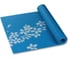 Коврик для йоги и фитнеса INDIGO PVC с рисунком Цветы 173х61х0.3 см YG03P Синий 2