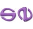 Обливные гантели с неопреновым покрытием INDIGO, S-образные, 1 кг х 2 шт. IN133 фиолетовый 1