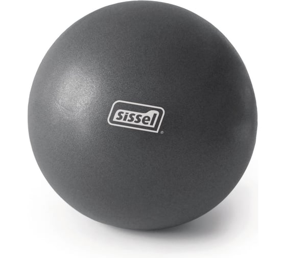 Пилатес-мяч SISSEL SI Pilates Soft Ball, диаметр 26 см, серый металлик 310.035 00-00-00