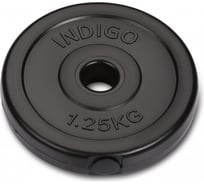 Пластиковый диск INDIGO, 26 мм, 1.25 кг, черный IN123.1,25