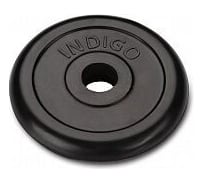 Обрезиненный диск INDIGO, 26 мм, 1.25 кг, черный IN122.1,25