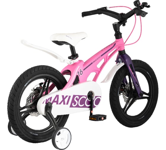 Двухколесный детский велосипед MAXISCOO Cosmic Делюкс, 16 дюймов, розовый матовый MSC-C1611D